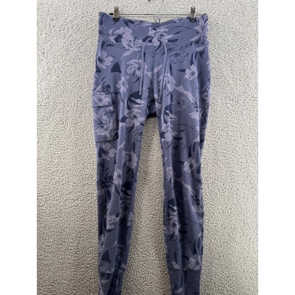 Columbia Womens Floral Print Joggers With Cargo Pocket Size Large - Picture 1 of 9